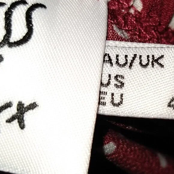 Princess Polly Caesura Mini Dress Size 10 in Red Polka Dot - Picture 3 of 4